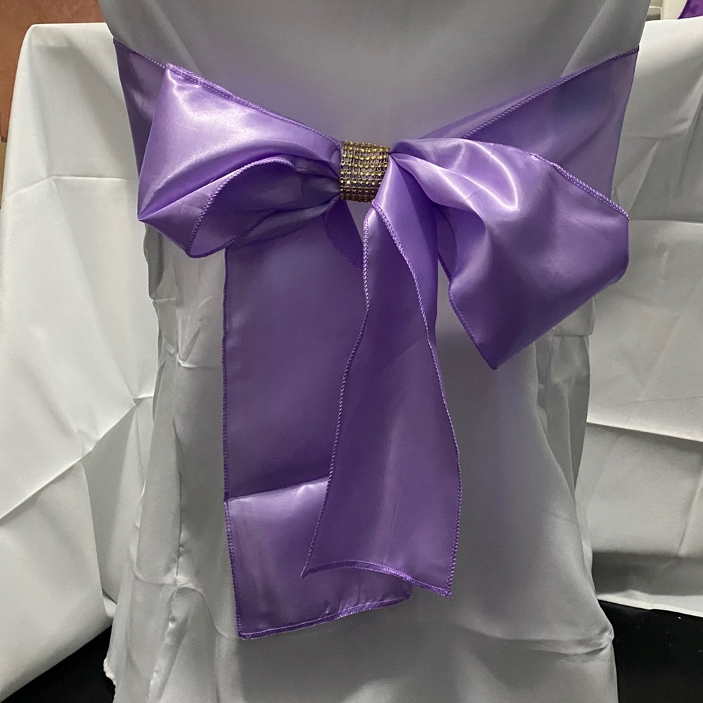 Satin sashes bows for chairs